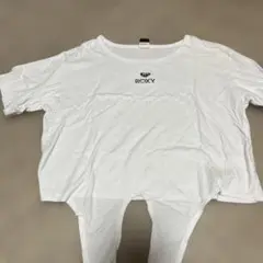ROXY ホワイト Tシャツ 結び目デザインのサムネイル