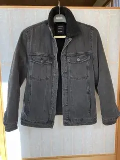 Bershka Denim ボア襟デニムジャケット XS