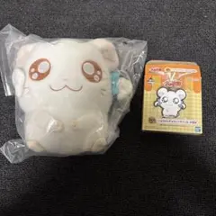 一番くじ とっとこハム太郎 C賞 リボンちゃん ぬいぐるみ K賞 ラバーチャーム