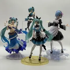 【匿名】AMP 初音ミク レム ぬーどるストッパー フィギュア 開封済 4点