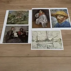 印象派アートポストカード5枚セット