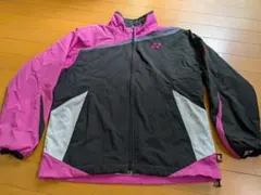 YONEX ウォームアップジャケット SSサイズ ピンク/黒