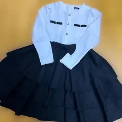 ローラ　フォーマルドレス ホワイト・ブラック　15サイズ(140)