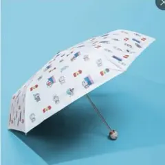 100%ドラえもん&フレンズ <UVプロテクト付き>晴雨兼用折りたたみ傘