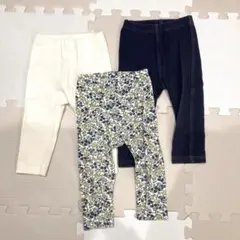 ユニクロベビーレギンス３枚セット