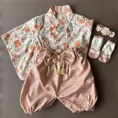 Augelüte 花柄着物セット 80cm