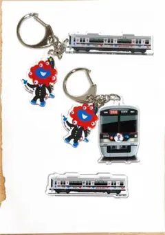 大阪・関西万博会場限定　２連キーホルダー・側面マグネット　神戸電鉄　６０００系