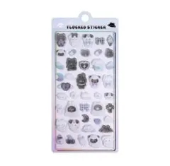 大人気モフモフ！！【白黒動物】フロッキーシール✨ステッカー✨