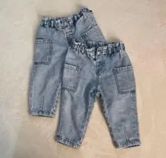 双子　デニムパンツ
