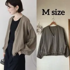 AMERICAN HOLIC【UVカット+接触冷感VネックドルマンブルゾンM美品のサムネイル