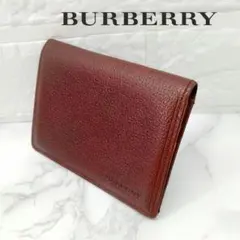 ブラウン BURBERRY(バーバリー) 名刺入れ カードケース z - メルカリ