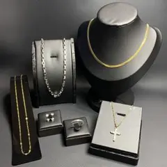 ネックレス　まとめ売り　セット　ピアス　アクセサリー　ゴールド　リング　B1