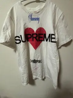 Supreme ハートプリントT 白 Supreme Announcing S