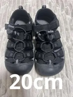 KEEN キッズ ブラック サンダル20cm