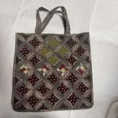ミナペルホネン パッチワーク ミニトートバッグ2 サブバック 帆布