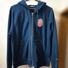 A Bathing Ape ネイビー フード付きパーカー M
