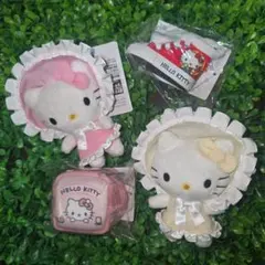 ハローキティ カラフルボンネットマスコット&シューズストラップ&ポーチ