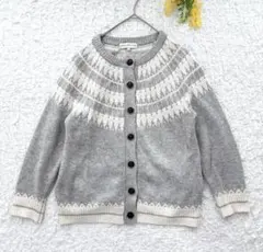 しまむら　長袖カーディガン　L グレー　ゆったり　大人カジュアル　2ポケット