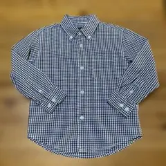 チェック柄 長袖シャツ 110cm