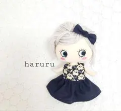 イルメール服　ハッピードール服　イーマリーちゃん服　ネイビーフラワー