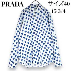 国内正規品 PRADA ハート 総柄 シャツ カットソー トップス コットン40のサムネイル
