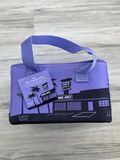 未使用タグ付き　Trader Joe's 保冷バッグミニ　パープル
