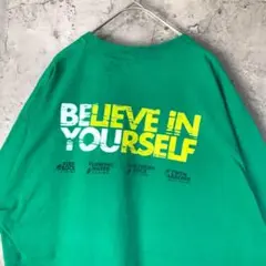 A1996古着　Tシャツ グリーン　バックプリント