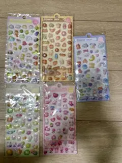 ボンボンドロップ風シール　5個セット