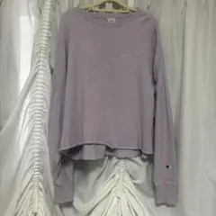 チャンピオン ラベンダー ライトパープル スウェットL