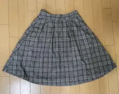 チェック　フレアースカート　ほぼ新品