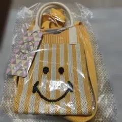 D.KELLY スマイル柄 ニット ショルダーバッグ