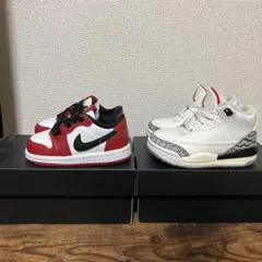 Nike Jordan 1 Retro Low OG & 3 Retro セット