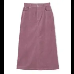 【ナチュラルビューティーベーシック】 コーデュロイナロースカート