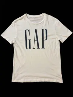 短丈　y2k old gap デカロゴ　ロゴドン Tシャツ　白のサムネイル