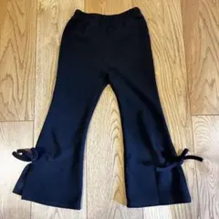 フレアパンツ　110 5Y ブラック　黒　ブーツカット