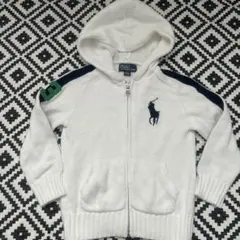 Polo by Ralph Lauren フード付きニットパーカー　100cm