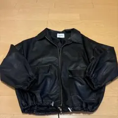 FOREVER 21 フェイクレザージャケット ブラック