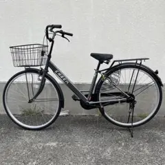 よし⭐︎シティサイクル ブラック 前カゴ付き POZZI シティサイクル ブラック 前カゴ付き - メルカリ