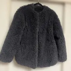 グレー ボアジャケット サイズF