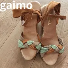 ガイモ エスパドリーユ サンダル 37 幅広 イエナ 未使用 茶色 23.5