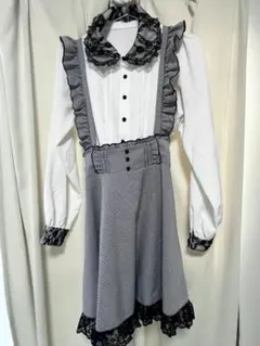 【セット売り】MARS上下セット ブラウス 裾レースジャンスカ