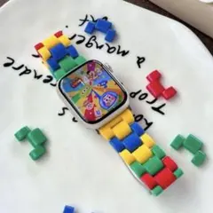 Apple Watchバンド　38/40/41mm LEGO風　レゴ風ブロック