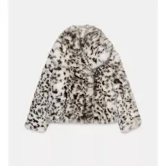 ZARA アニマル柄フェイクファーコート