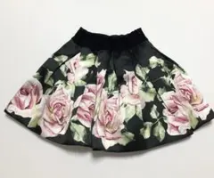 モナリザ　MONNALISA 110cm バラ スカート　黒