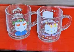 ✨ 激レア 超レトロ✨ サンリオ　ハローキティ　マーメイドグラス　2個セット