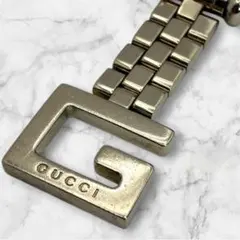 GUCCI Gロゴ シルバー　キーホルダー　キーリング