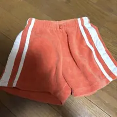 ZARAキッズ オレンジ ストライプ ハーフパンツ 98cm