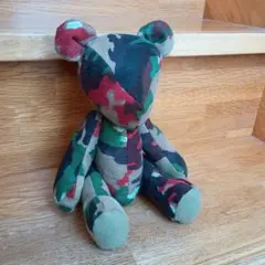 ★スイス軍仕様 軍幕ベア 　手足可動タイプ　アルペンカモ（Lサイズ）