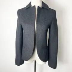 美品 ユニクロ +J ジルサンダー ウールジャケット グレー XS 小さいサイズ