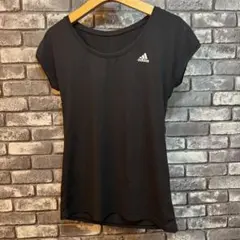 アディダス Tシャツ レディース 黒 L